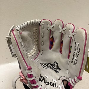 Used Wilson FLASH RH Throw Fastpitch Gloves Pink 11" 11725-S000493159