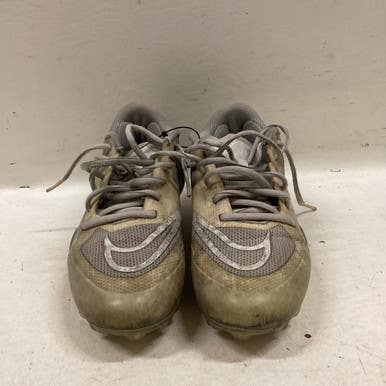 Used Nike HURACHE LAX Cleats Boys White Junior 04.5 11725-S000493163