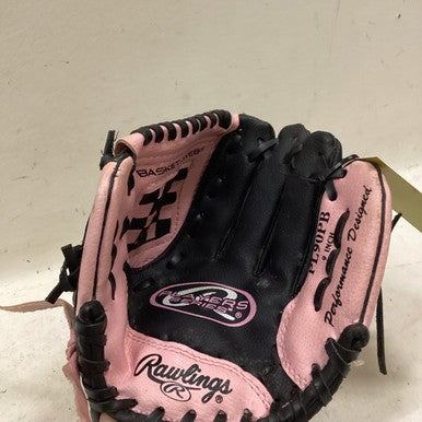 Used Rawlings PL90PB BB/SB Glove T-ball Black 9" 11725-S000492229