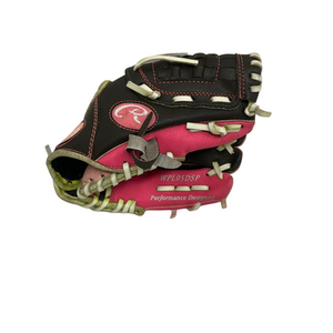 Used Rawlings WPL95DSP BB/SB Glove T-ball Black And Pink 9 1/2" 11692-S000143208