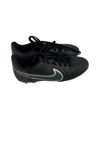 Used Nike TIEMPO Soccer Cleats Black Junior 05.5 11692-S000143248