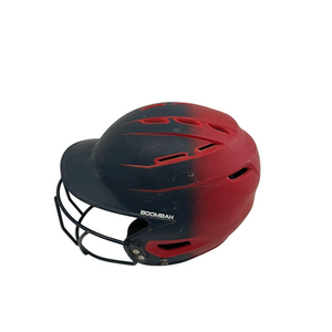 Used BoomBah BBH2SP-JR Batting Helmet w/Mask Navy Blue One Size 11692-S000143256