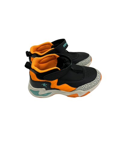 Used And1 YTH Basketball Shoes Y Black And Orange Youth 13.0 11692-S000143258