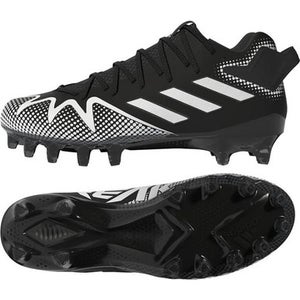 Used Adidas FREAK 22 Adult FB Cleats Black And White Senior 10 11692-S000143281