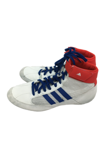 Used Adidas HVC Wrestling Shoes White Junior 05 11692-S000143336