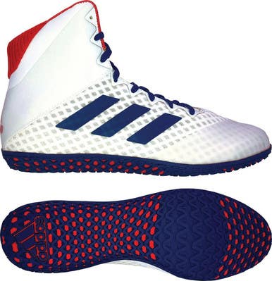 Used Adidas HVC Wrestling Shoes White Senior 11.5 11692-S000143337