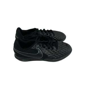 Used Nike TIEMPO Soccer Indoor Shoes Black Junior 02.5 11692-S000143450