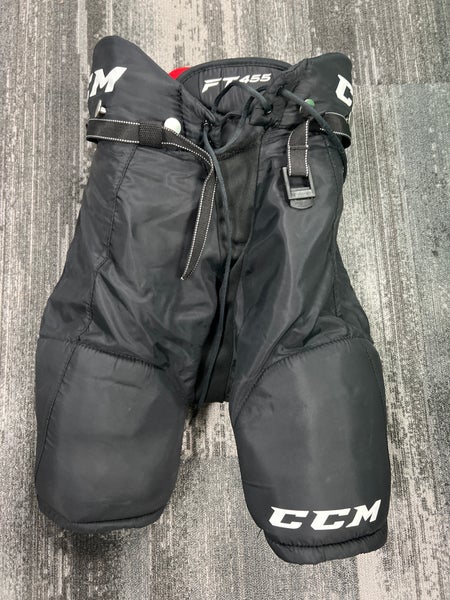 Black Junior Medium CCM Jetspeed FT455 Hockey Pants (Used)