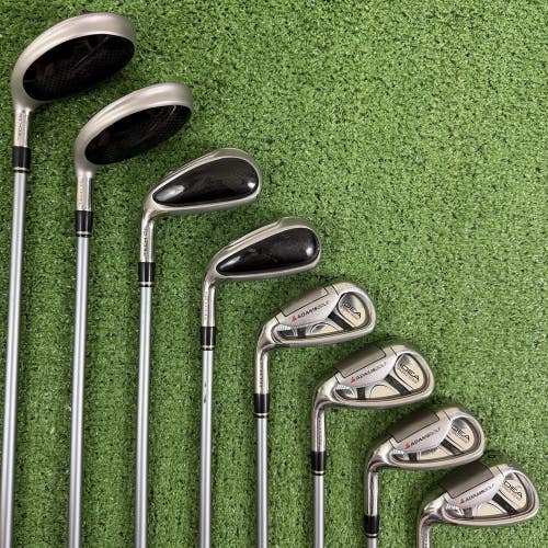 Adams Idea Tech OS Combo Hybrid Iron Set 3H 4H 5-PW Graphite Design +1/2 Long
