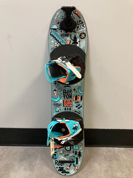 Used Kid's Burton 'After School Special' 100 CM Snowboard With Bindings
