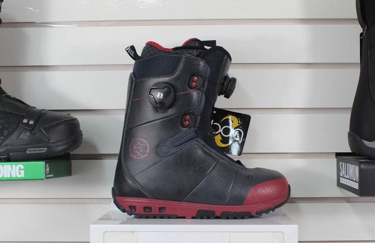 Rome Inferno Double Boa Womens Snowboard Boots size 7 Black New 2017