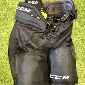 Black Junior Large CCM Tacks 7092 Hockey Pants (Used)
