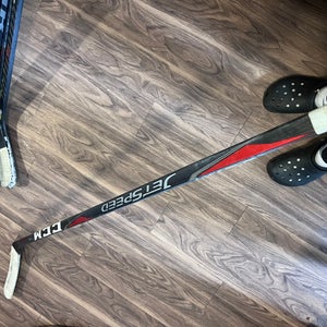 Senior CCM JetSpeed Left Hand Hockey Stick Mid Pattern Pro Stock (Used)