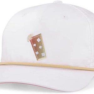 NEW Puma AP Thirst Quencher Bright White Rope Snapback Golf Hat/Cap