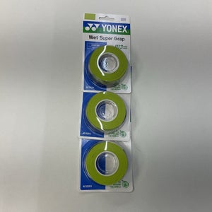 Yonex Super Grap 3 Pack Of 3 Grip Roll (Lime)