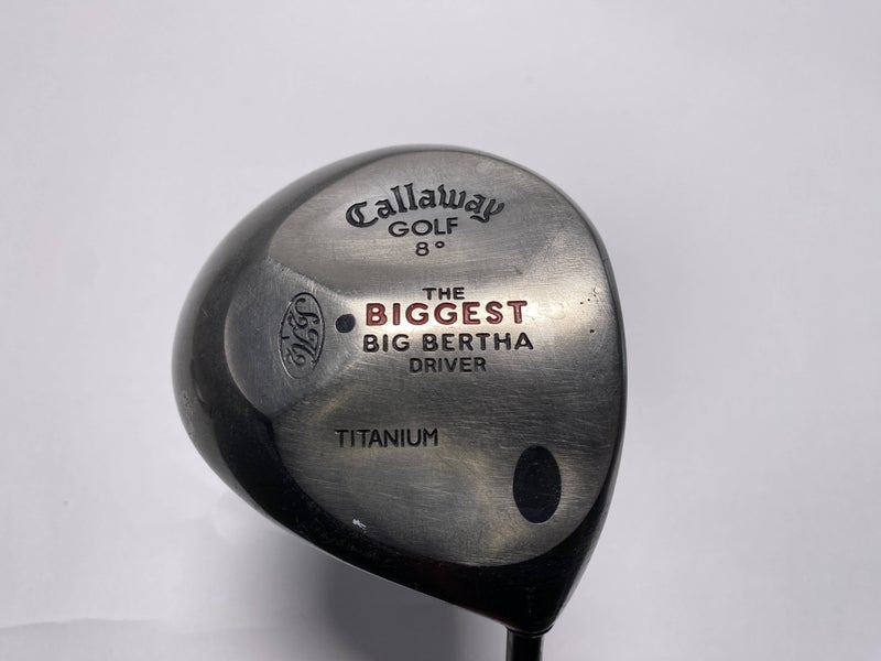 Callaway Biggest Big Bertha Driver 8* Grafalloy ProLite Stiff Graphite Mens RH