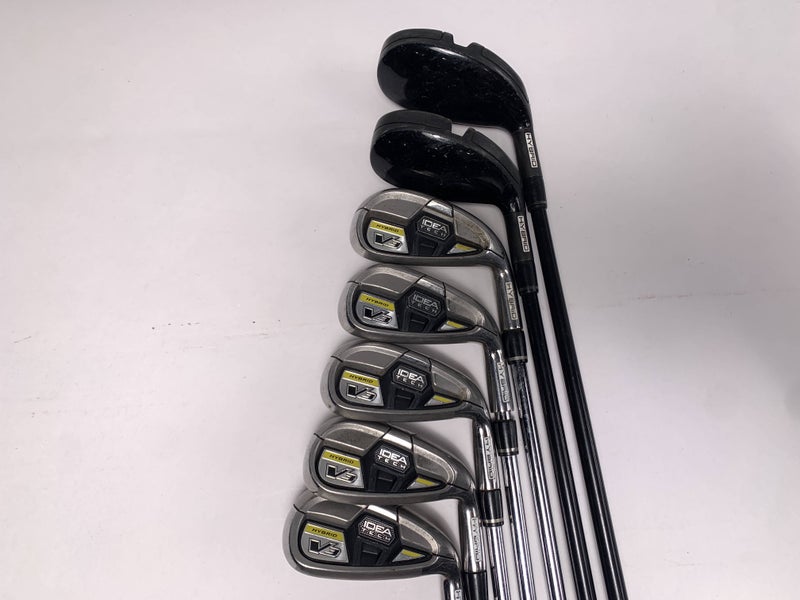 Adams Idea Tech V3 Hybrid Iron Set 5-PW+GW Idea V3 Graphite & Steel Mens RH