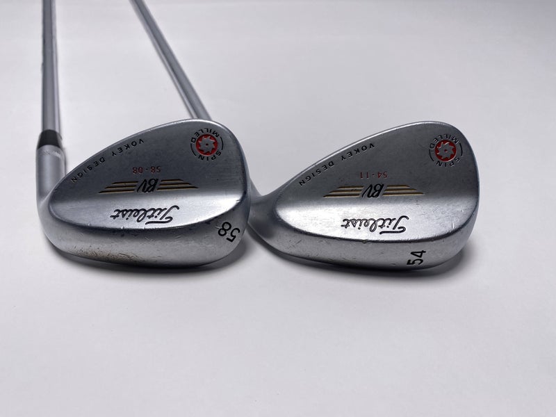 Titleist Vokey Spin Milled Chrome 2009 Wedge Set 54* 11 | 58* 8 Wedge RH