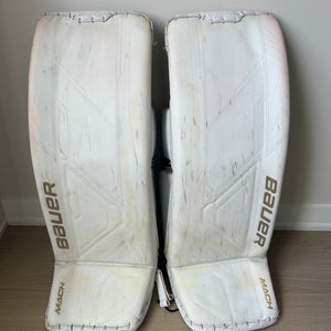 Pro Stock Large Bauer MACH Goalie Leg Pads