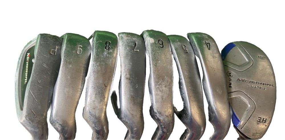 Ram Memorial Ti Matrix Golf Set 3h,4-PW Regular Steel 5i 37.5" RH New Grips