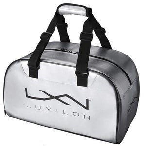 Luxilon LXN Tennis Duffle Bag Silver and Black