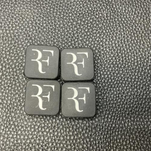 RF BLACK Tennis Vibration Dampener 4 Pack ( Federer)