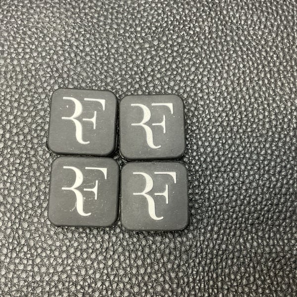 RF BLACK Tennis Vibration Dampener 4 Pack ( Federer)
