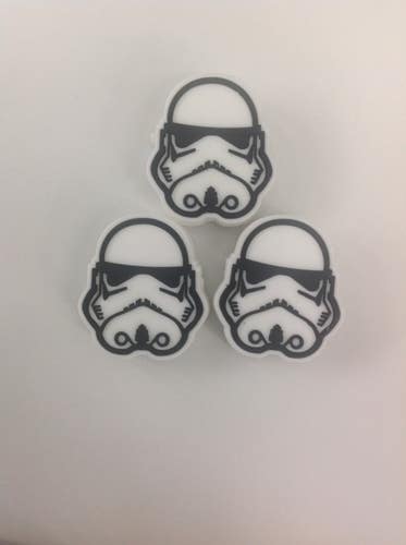 *NEW* 3 Star Wars Storm Trooper Tennis Racquet Silicone Vibration Dampener