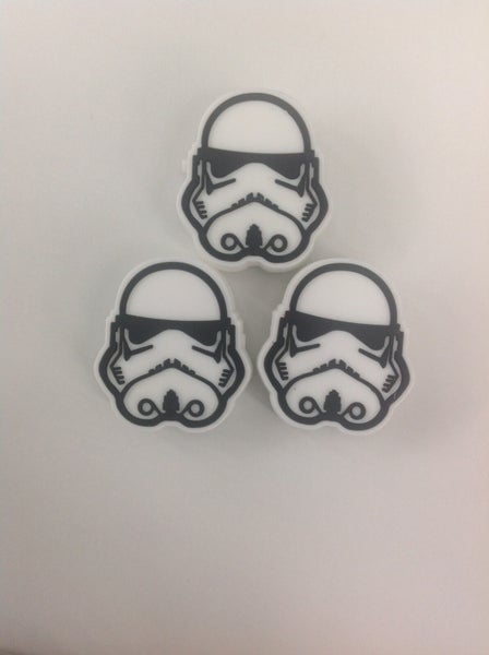 *NEW* 3 Star Wars Storm Trooper Tennis Racquet Silicone Vibration Dampener