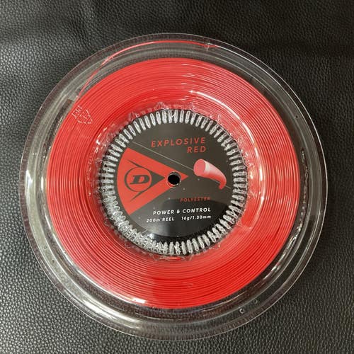 Dunlop Explosive Red 16g 200M Reel Tennis String,