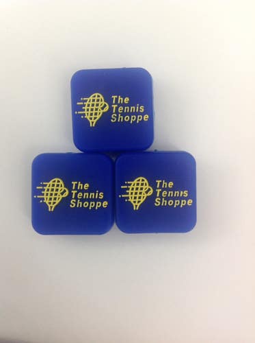 *NEW* 3 The Tennis Shoppe Square Tennis Racquet Silicone Vibration Dampener
