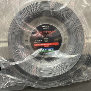 Yonex Polytour Drive 16L Gauge 1.25mm Tennis String Reel Silver 200m/656 FT