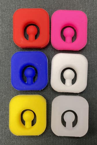 6x Silicone Square Tennis Racquet Dampener  Vibration Dampene Shock Absorber