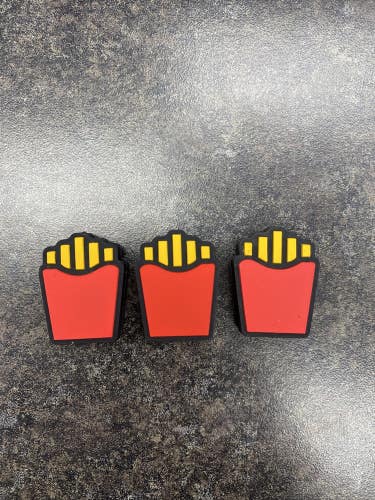 **NEW** LOT OF 3 French Fries VIBRATION DAMPENERS FOR TENNIS RACQUETS