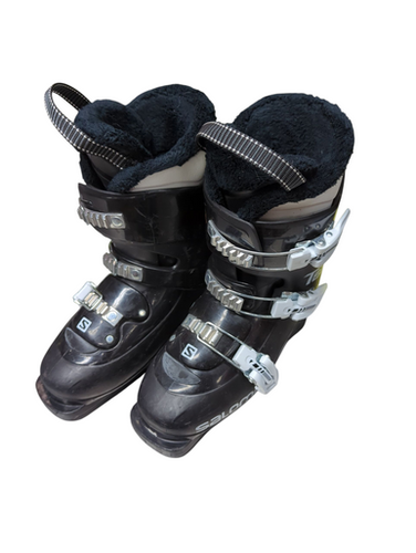 Used Salomon TEAM Womens DH Ski Boot Black 225 MP - J04.5 - W5.5 11833-S000166926