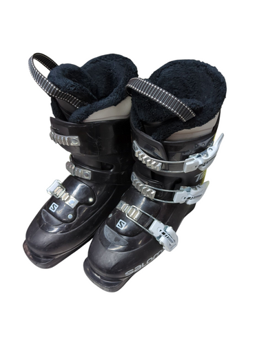 Used Salomon TEAM Womens DH Ski Boot Black 225 MP - J04.5 - W5.5 11833-S000166926
