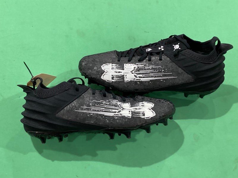 Used Under Armour Blur Smoke Suede 2.0 MC Football Cleats | Men's Size 12.5 | EXCELLENT CONDITION