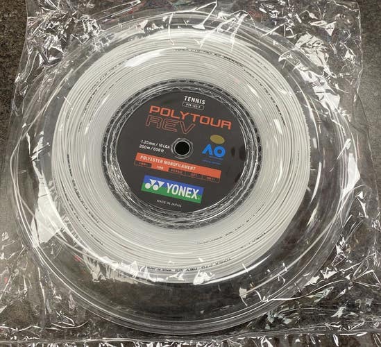 Yonex Polytour Rev 1.25mm / 16L GA - White / Firm