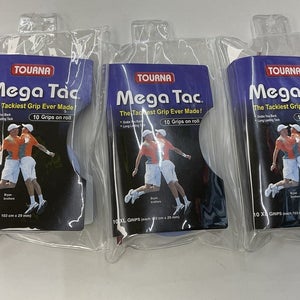 Tourna Mega Tac 3 Pack Of 10 Grip Roll (Blue)