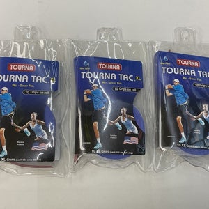 Tourna Tac XL Wet Feel 3 Pack Of 10 Grip Roll (Blue)