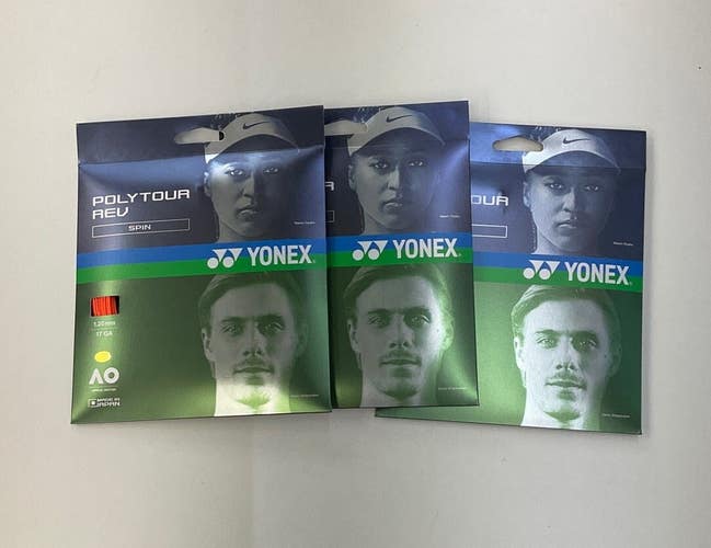 Yonex Poly Tour Rev 17 Gauge 3 Pack