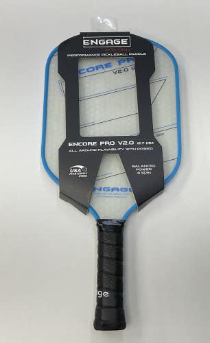 Engage Encore Pro V2.0 12.7mm Pickleball Paddle (Blue)