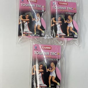 Tourna Tac XL Wet Feel 3 Pack Of 10 Grip Roll (Pink)