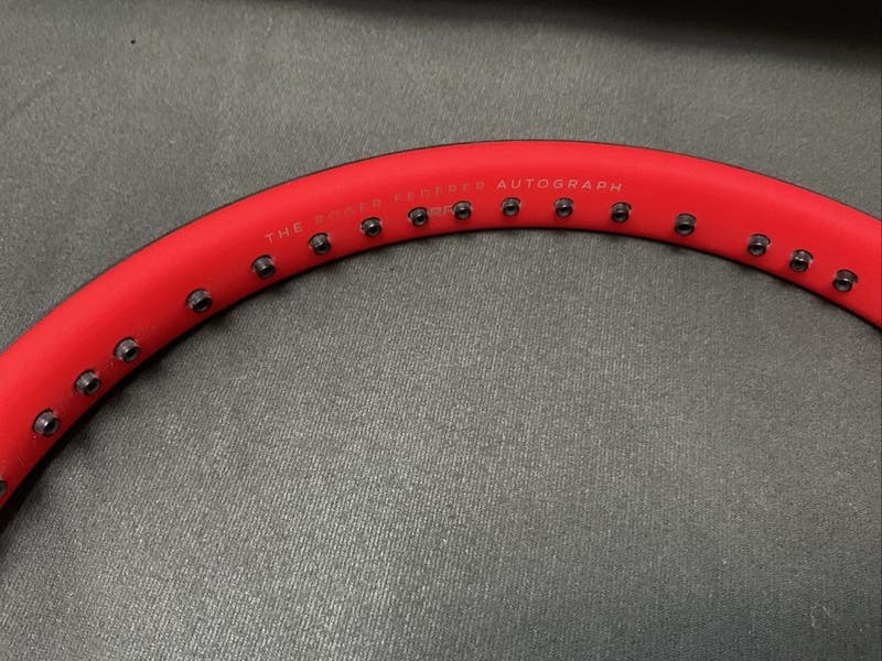 Wilson Pro Staff RF97 Autograph V12 Custom RED 4 3/8 Grip