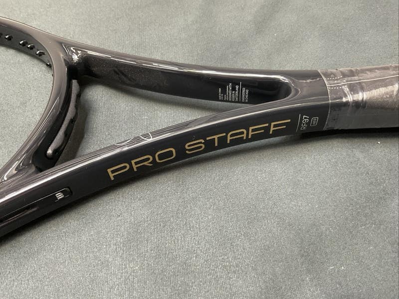Wilson Pro Staff RF97 Autograph V12 , Black / Gold, 4-3/8, NEW