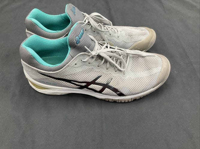 Size 12.0 - Mens ASICS Court FF - Grey/Beige
