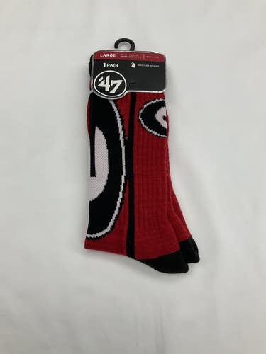 Georgia 47ers Socks Large - Officially Licensed Collegiate Product