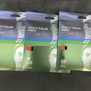 Yonex Poly Tour Rev Spin 17 Ga Tennis String 3 Pack