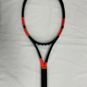Custom Paint - Babolat Pure Strike 100 v2 (4 1/4) Black & Orange