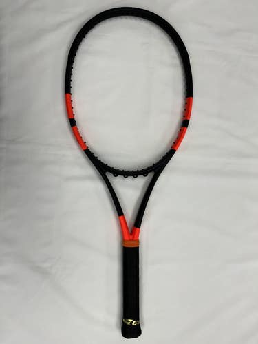 Custom Paint - Babolat Pure Strike 100 v2 (4 1/4) Black & Orange